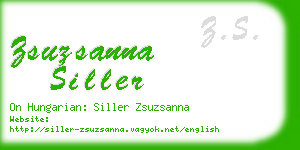 zsuzsanna siller business card